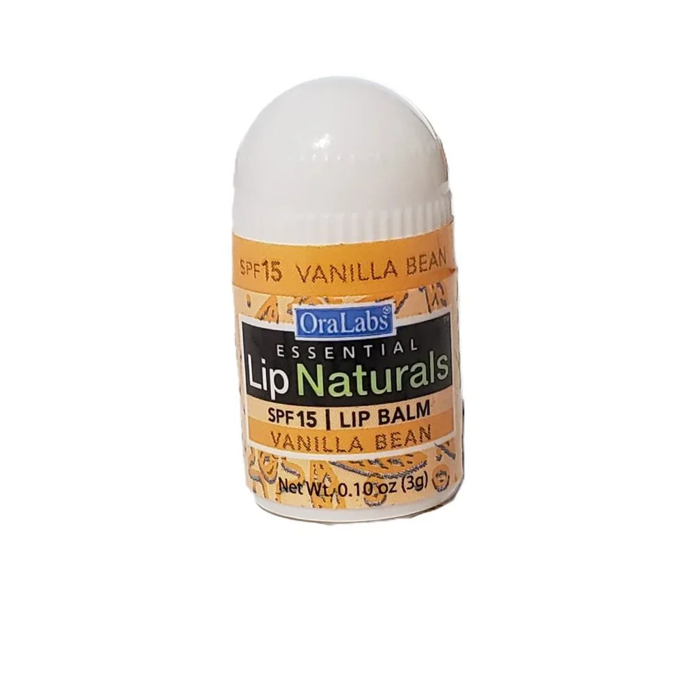 6 Ora Labs Essential Lip Naturals Vanilla Bean Mini Lip Balm‎ SPF 15 Exp 9/2028
